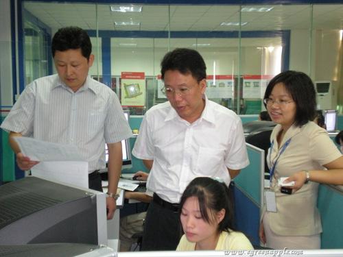 20080814长沙市姚永春副市长参观青苹果