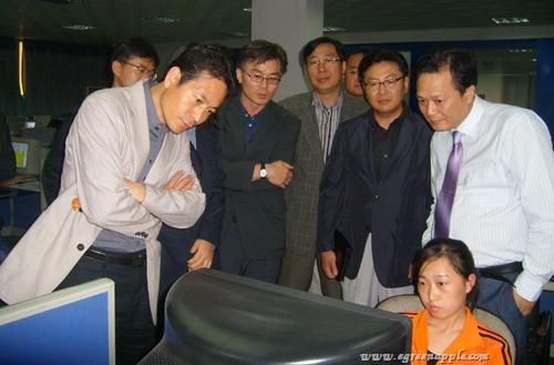20081010湖南省副省长陈肇雄会见韩国NHN访湘代表团